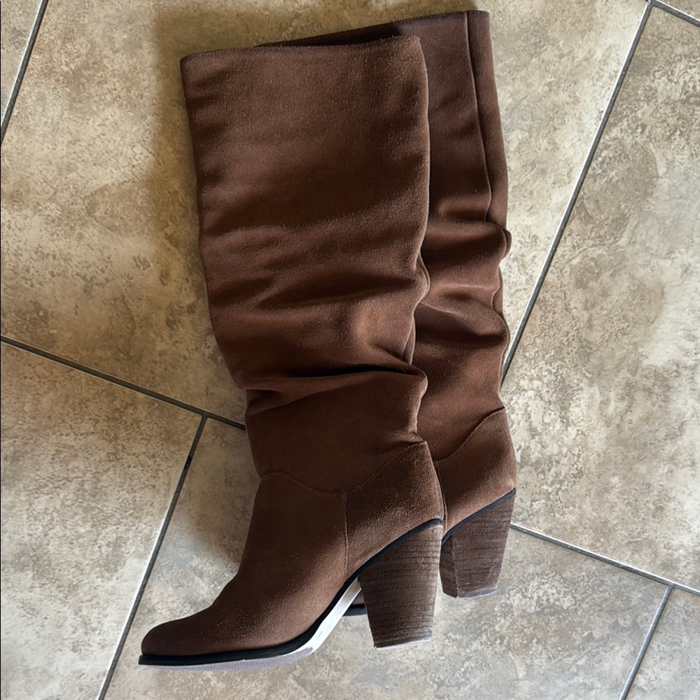 Brown Suede Boots